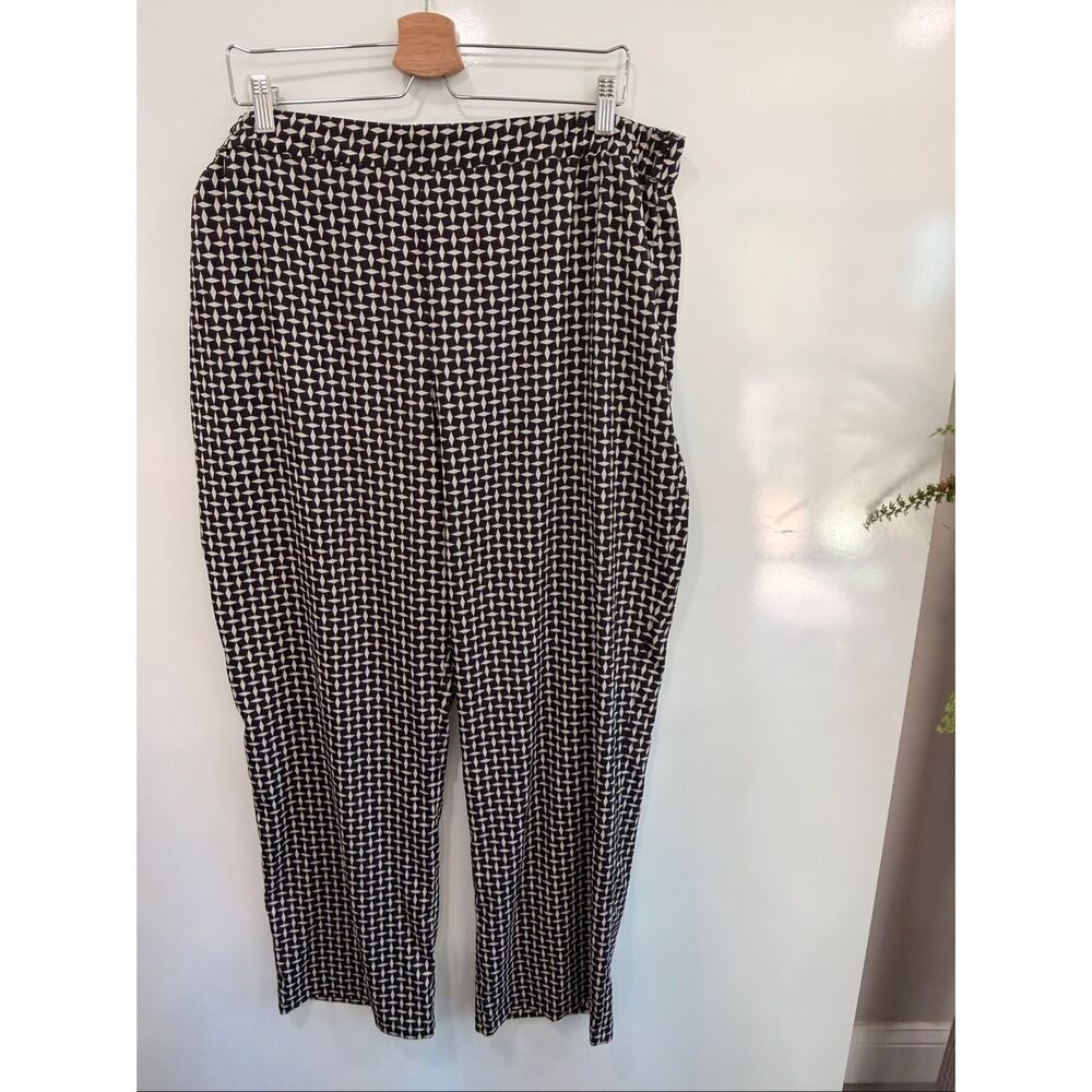 Christian Siriano Wide Leg Geo Print Pants XL